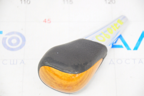 Gear knob Toyota Highlander 08-13 black, wood grain, worn