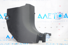 Front pillar trim lower right Nissan Rogue 14-20 black, scratches