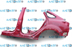 Quarter wing rear left Ford Focus mk3 11-18 4d red, painted, with central pillar