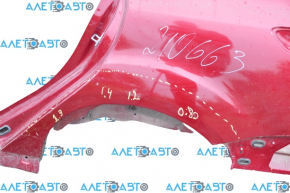 Quarter wing rear left Ford Focus mk3 11-18 4d red, painted, with central pillar