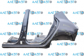 Quarter wing rear left Nissan Leaf 13-17 graphite, with central pillar, painted