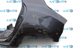 Quarter wing rear left Nissan Leaf 13-17 graphite, with central pillar, painted