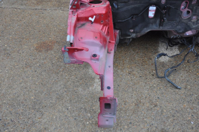 Front right quarter Toyota Prius 30 10-15 red on the body