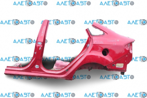 Quarter wing rear left Ford Fiesta 11-19 4d red, with central pillar