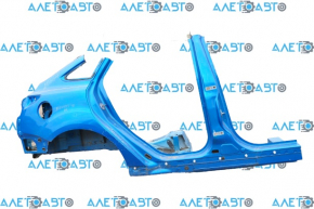 Quarter wing rear right Ford Focus mk3 11-18 4d blue, with central pillar, dents