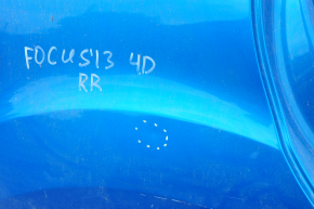 Quarter wing rear right Ford Focus mk3 11-18 4d blue, with central pillar, dents