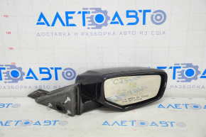 Side mirror right Cadillac CTS 14-11 pins, turn signal, black