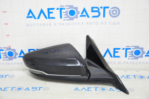 Side mirror right Cadillac CTS 14-11 pins, turn signal, black
