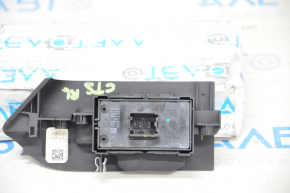 Rear left window lift control for a Cadillac CTS 14-19, black, with black trim