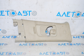 Upper center pillar trim belt right Mitsubishi Outlander 14-22 beige, scratches, needs cleaning