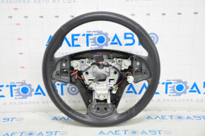 Bare steering wheel Cadillac CTS 14 - heated, leather black, without buttons and paddles, without heating, scratches