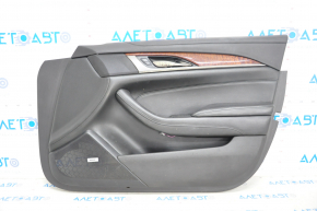 Door trim card front right Cadillac CTS 14- leather black, scratches
