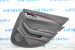 Door trim card rear right Cadillac CTS 14- leather black, scratch