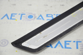 Door sill outer front right Cadillac CTS 14-19 chrome, scratches, bumps on chrome, chrome peeling