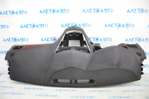 Torpedo front panel with AIRBAG Cadillac CTS 14-19 black