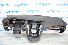 Torpedo front panel with AIRBAG Cadillac CTS 14-19 black