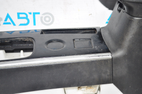 Central console armrest and cup holders Mitsubishi Outlander 16-18 rest, black, scratched