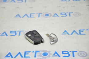 Key Cadillac CTS 14- 5 buttons, with autostart, no rubber coating