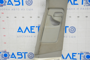 Upper center pillar trim right belt Cadillac CTS 14-19 gray, chemically treated