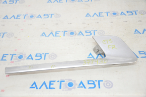 Front bumper grille molding right Cadillac CTS 14-19 chips on chrome