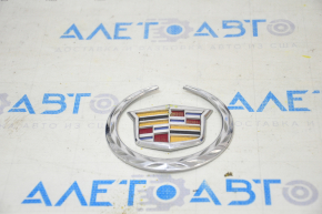 Rear emblem Cadillac CTS 14 pre-rest, crack on chrome