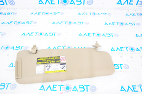 Left sun visor for Toyota Highlander 2008-2013, beige
