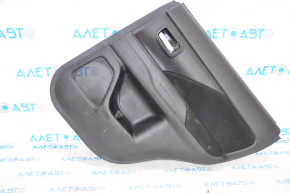 Door trim card rear right Mitsubishi Outlander 14-20 black cloth, fabric torn, scratches