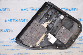 Door trim card rear right Mitsubishi Outlander 14-20 black cloth, fabric torn, scratches