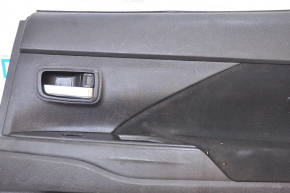 Door trim card rear right Mitsubishi Outlander 14-20 black cloth, fabric torn, scratches
