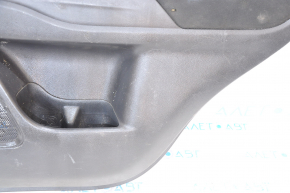 Door trim card rear right Mitsubishi Outlander 14-20 black cloth, fabric torn, scratches