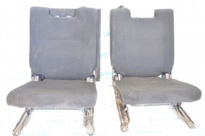 Rear row of seats 3rd row Mitsubishi Outlander 14-19 cloth black, for cleaning