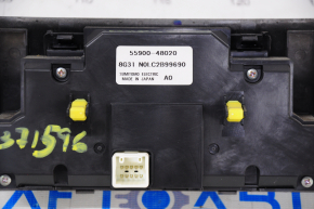 Rear row climate control control Toyota Highlander 08-10 auto, worn