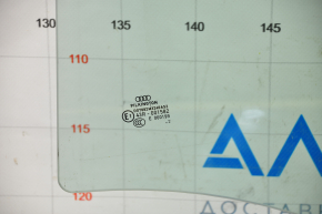 Glass of the rear left door Audi A4 B8 08-16 sedan, chip at the mount
