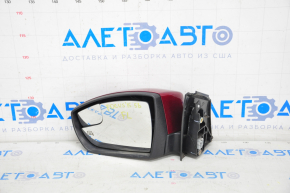 Side mirror left Ford Focus mk3 15-18 rest 6 pins, turn signal, heated, red, break fastening