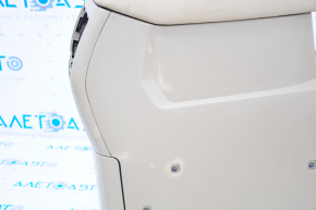 Console central armrest Toyota Highlander 08-13 beige, plastic turned white, scratches