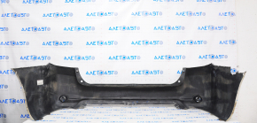 Rear bumper bare Toyota Highlander 08-10 white, cracked, rubbed, missing element