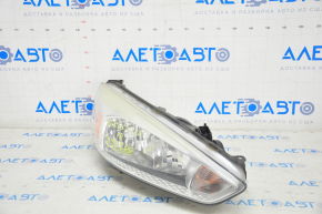 Headlight front right bare Ford Focus mk3 15-18 rest, halogen, light, spider web, for polishing, chrome is coming out, opened