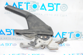 Parking brake lever VW Passat b7 12-15 USA leather, scratches