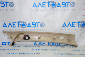Front pillar trim left VW Jetta 11-16 USA beige, under tweeter, for dry cleaning