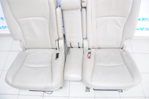 Rear row of seats 2nd row Toyota Highlander 08-13 leather, beige, worn leather