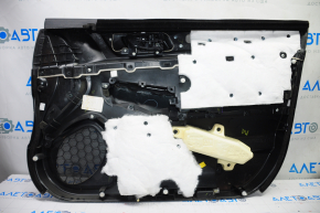 Door trim card front left Subaru Outback 15-16 black with black insert cloth, armrest leather