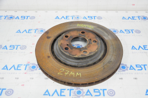 Front right brake disc Toyota Highlander 08-13 27mm