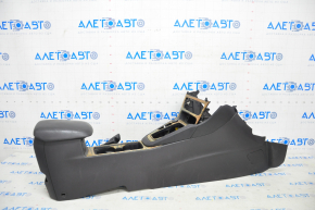 Central console armrest and cup holders Ford Focus mk3 15-18 rest, black, with light decorative overlays