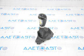 Gear knob Hyundai Sonata 11-15 leather scratches on leather