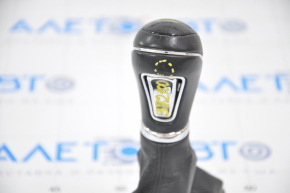 Gear knob Hyundai Sonata 11-15 leather scratches on leather