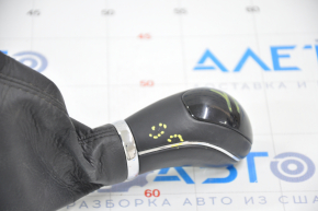 Gear knob Hyundai Sonata 11-15 leather scratches on leather