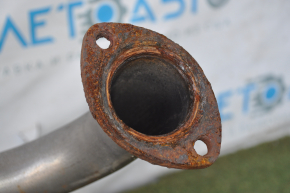 Muffler rear part with barrel left Lexus ES350 13-16 rusty