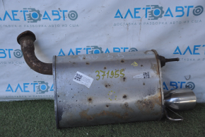 Muffler rear part with barrel left Toyota Camry v40 3.5 rusty, dented