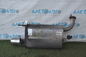 Muffler rear part with barrel right Lexus ES350 13-16 rusty, broken stud