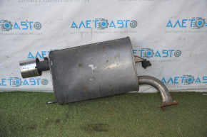 Muffler rear part with barrel right Lexus ES350 13-16 rusty, broken stud